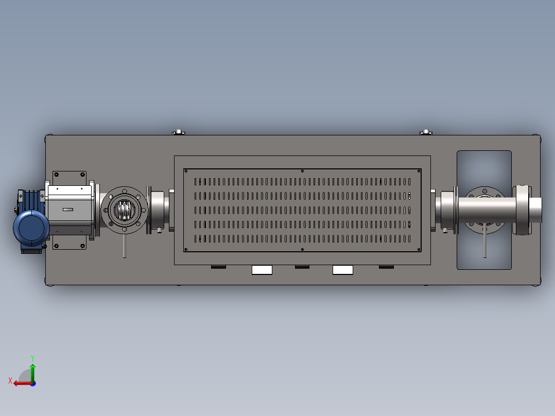 碳酸钙粉体传输搅拌反应器（sw19可编辑+工程图）后视图