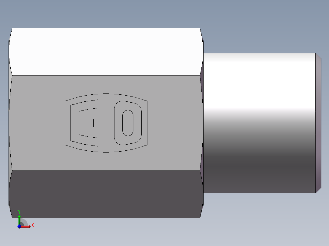 直通内螺纹接头、5CM-12-10前视图