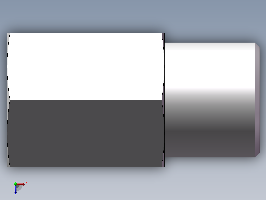直通内螺纹接头、5CM-12-10俯视图