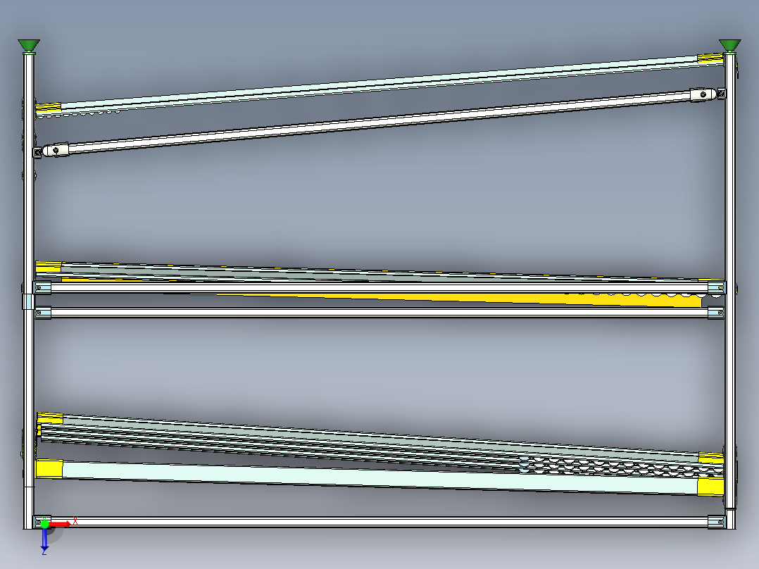不规则流利架俯视图