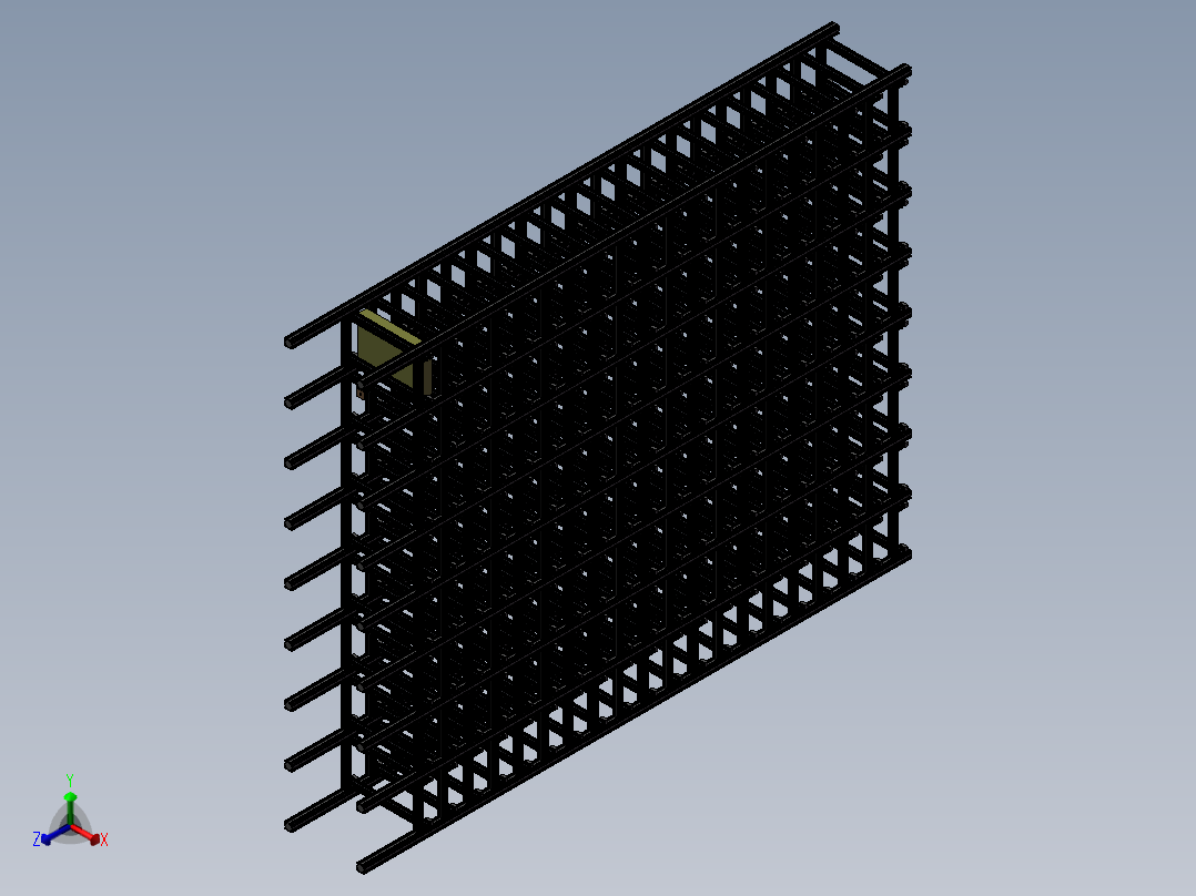 货架、仓储架正等轴测图