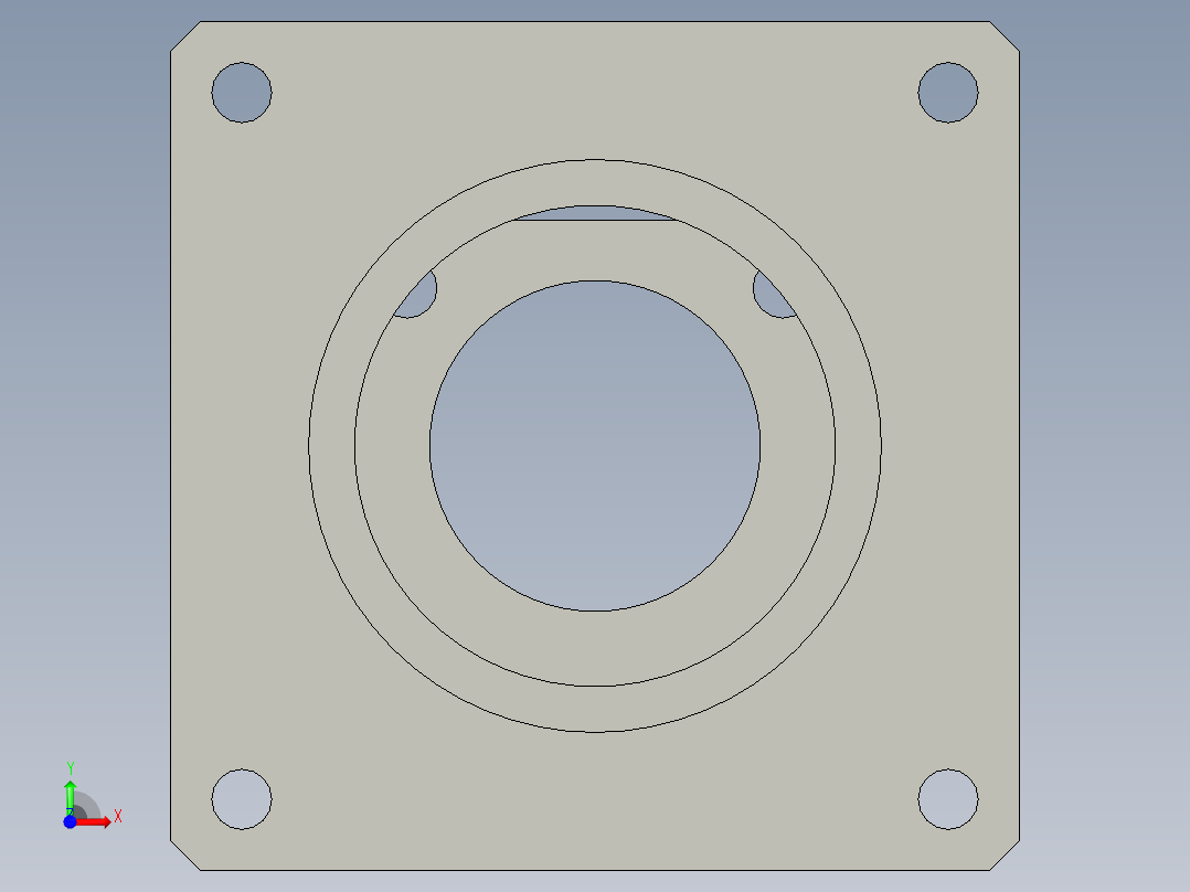 雷塞57步进电机座57前视图