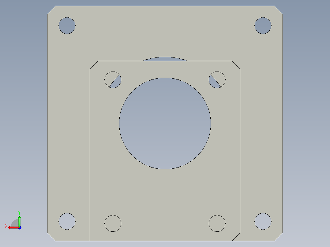 雷塞57步进电机座57后视图