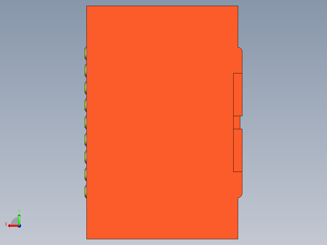建筑施工配电箱后视图