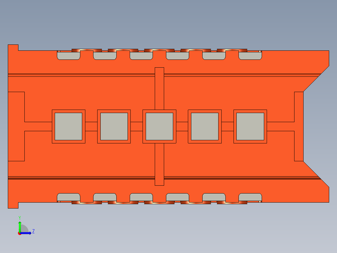 建筑施工配电箱左视图
