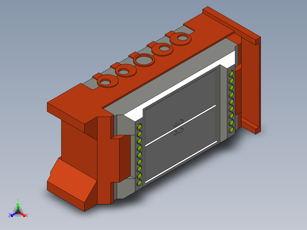 建筑施工配电箱正等轴测图