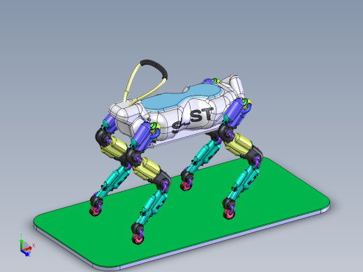 SL_ST载人四足机器狗 STEP格式