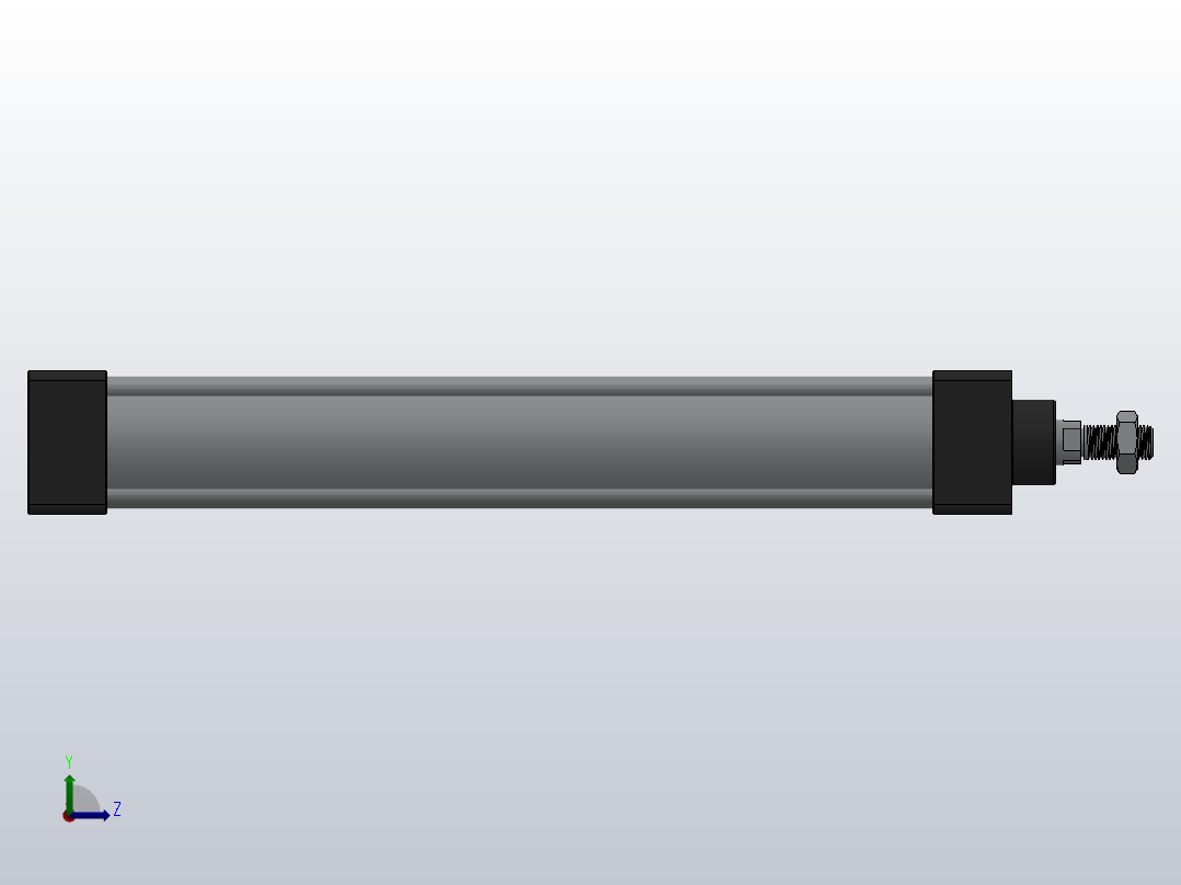 SC气缸SC标准气缸系列SC-40X250-S左视图