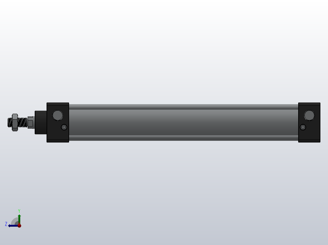 SC气缸SC标准气缸系列SC-40X250-S右视图