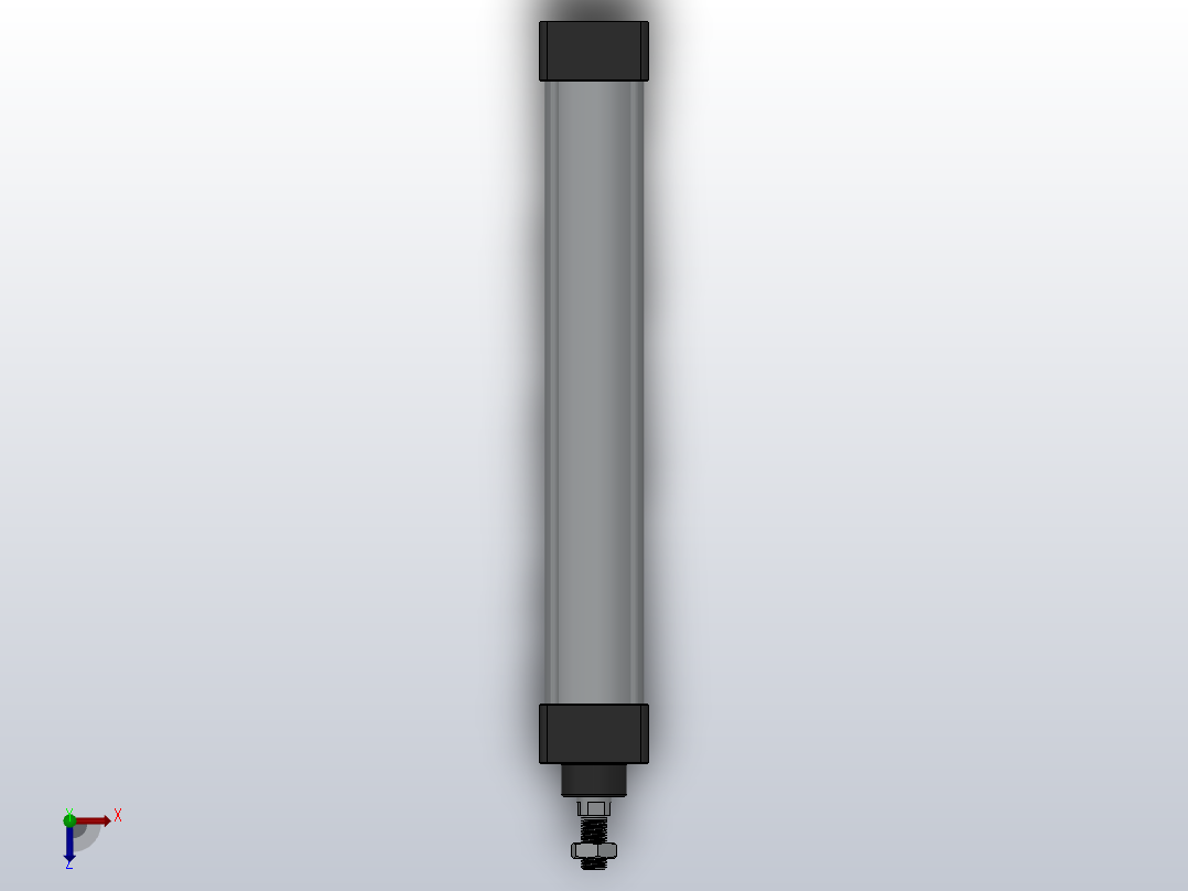 SC气缸SC标准气缸系列SC-40X250-S俯视图