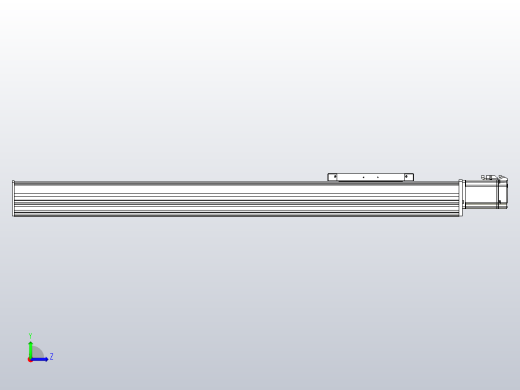 滚珠丝杠直线轴带导轨全封闭TPA-HCR-202D-2510C-L850-M-C-P75-N3左视缩略图
