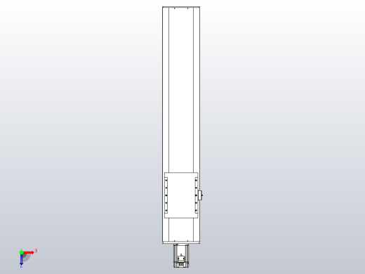滚珠丝杠直线轴带导轨全封闭TPA-HCR-202D-2510C-L850-M-C-P75-N3俯视缩略图