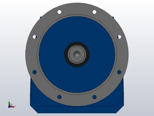 RF107法兰轴伸式安装斜齿轮减速机RF107-Y7.5-4P-132M-M1-0°-Φ350前视缩略图