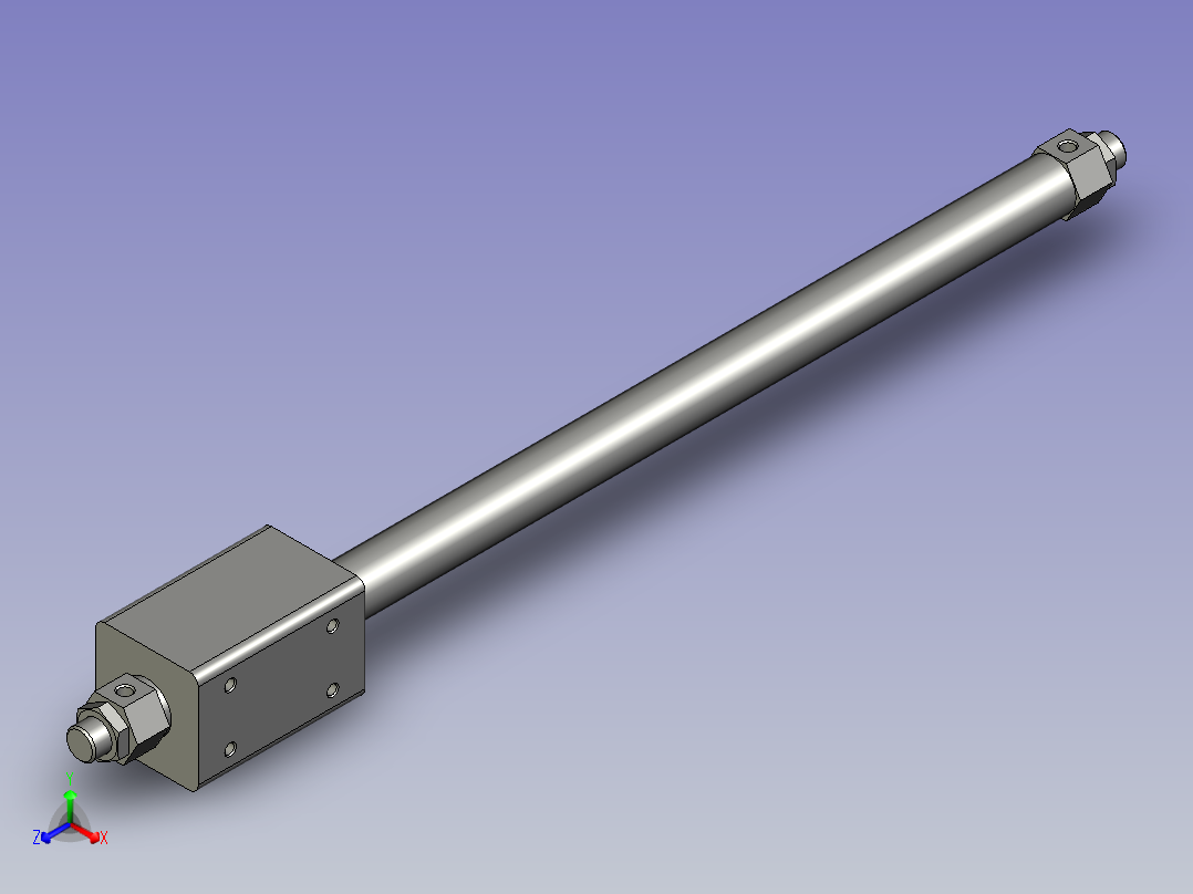 气缸SMCCY3B15-250主视图