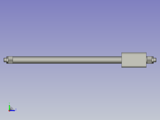 气缸SMCCY3B15-250左视缩略图