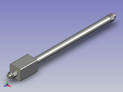 气缸SMCCY3B15-250正等轴测缩略图