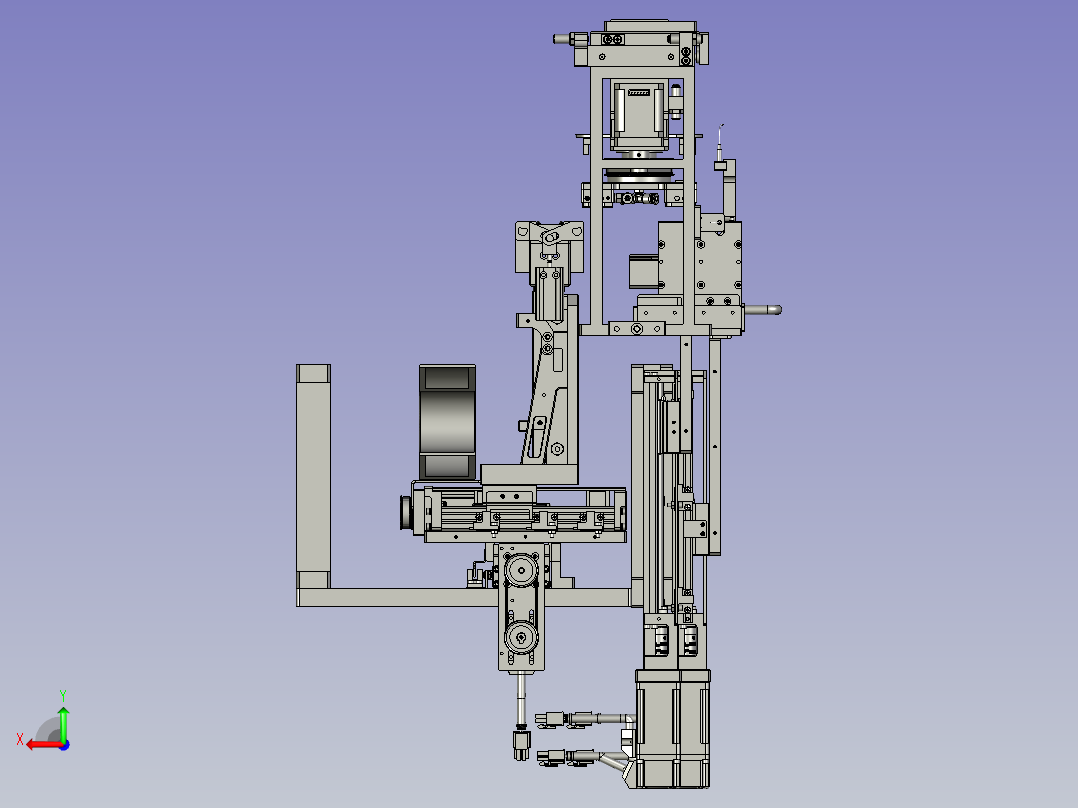 片料上料组合后视图