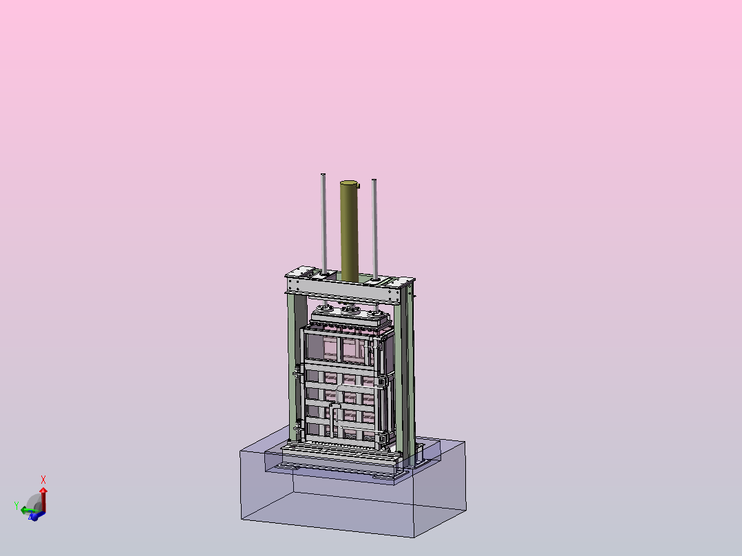 A6  液压废丝打包机主视图