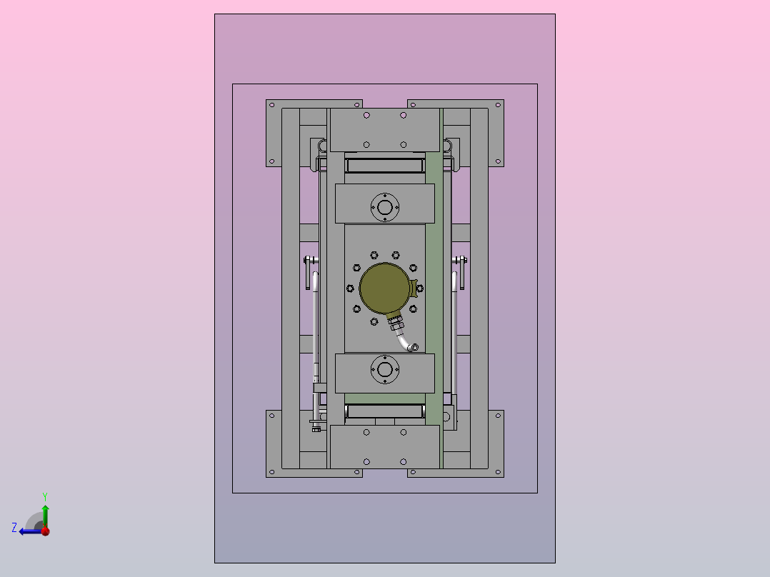 A6  液压废丝打包机右视图