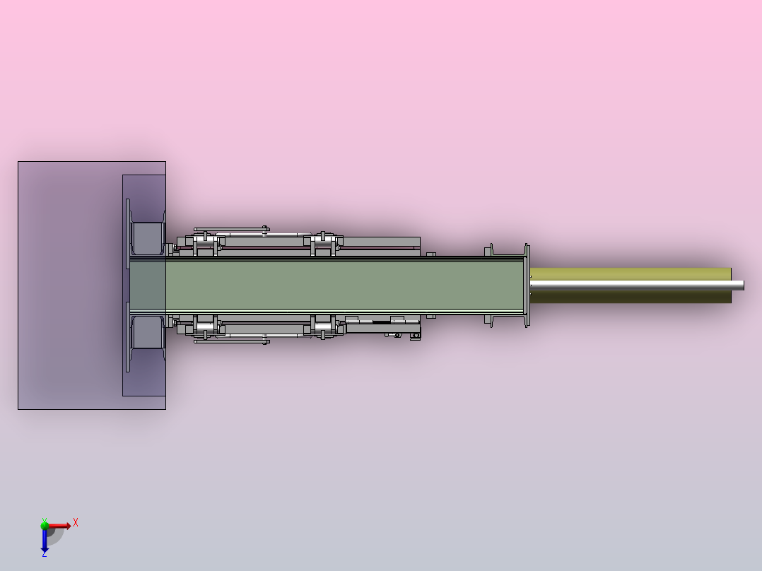 A6  液压废丝打包机俯视图