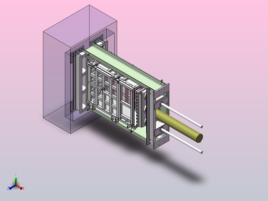 A6  液压废丝打包机正等轴测图