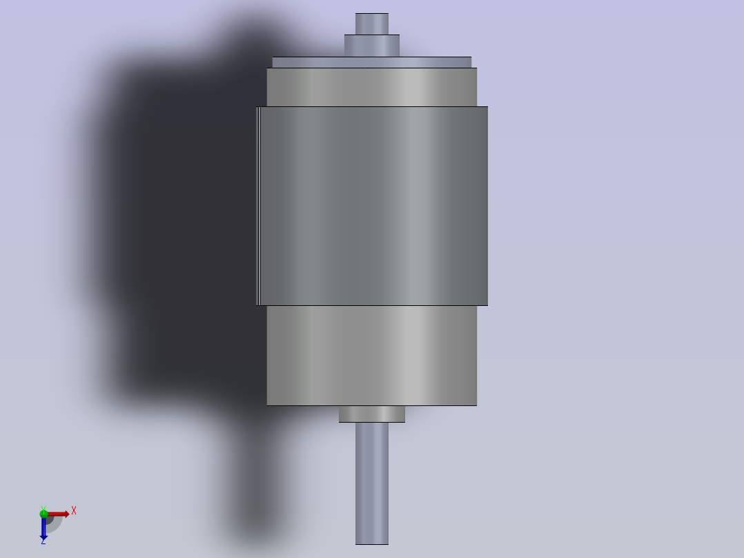 电机直流 12v俯视图