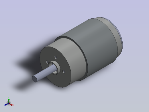 电机直流 12v正等轴测缩略图