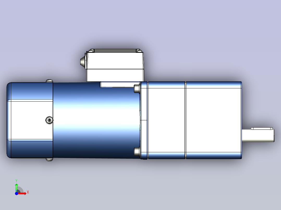 YB电磁制动电机 90yb01-1800前视图