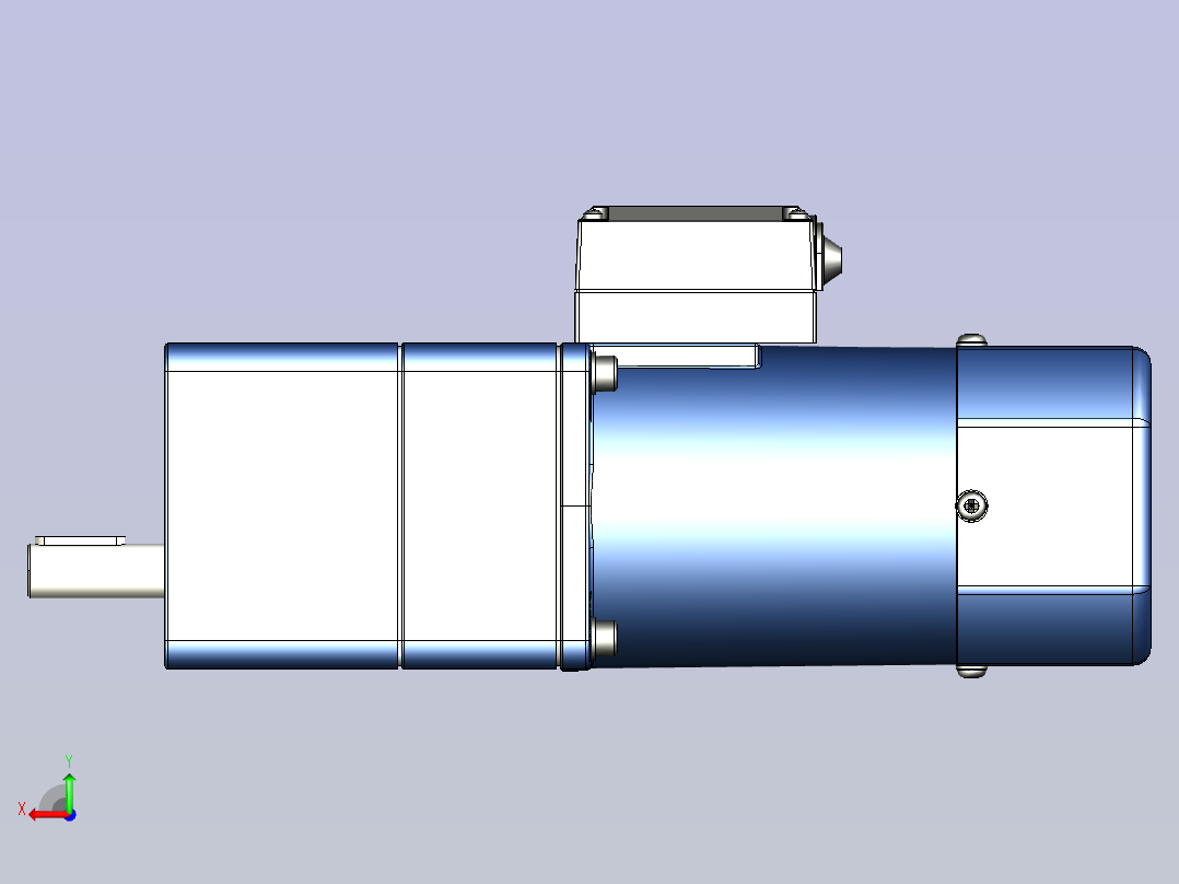 YB电磁制动电机 90yb01-1800后视图