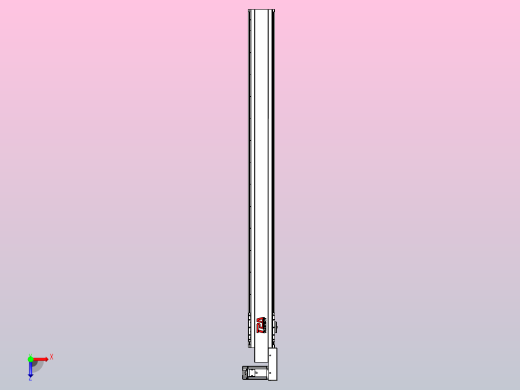 皮带直线轴半封闭可选导轨TPA-HNB-120D-110-L1300-MR-Y-P40-N3俯视缩略图