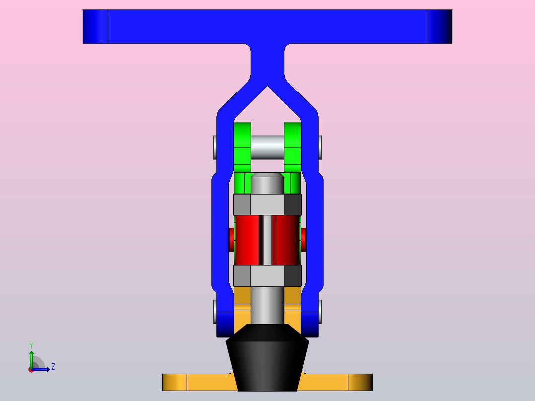 连杆拉扣，夹钳锁扣SW3dPS-70340左视图