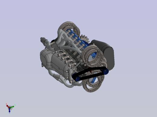 V12发动机十二缸内燃机 sw24