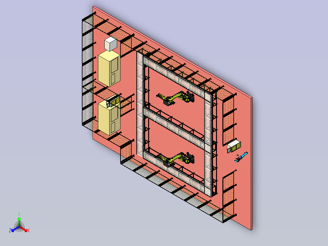 环形输送线设计主视图
