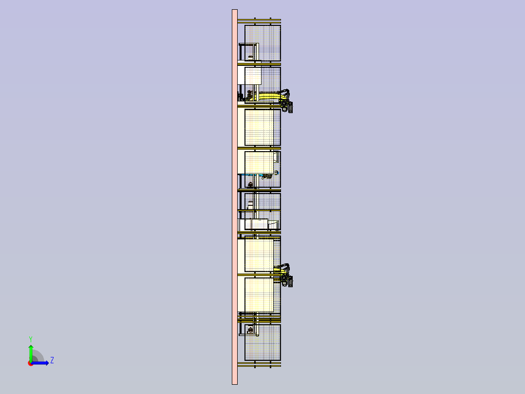 环形输送线设计左视图