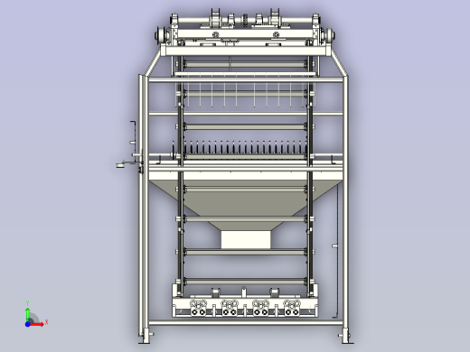 全自动拆包机3D图纸前视缩略图