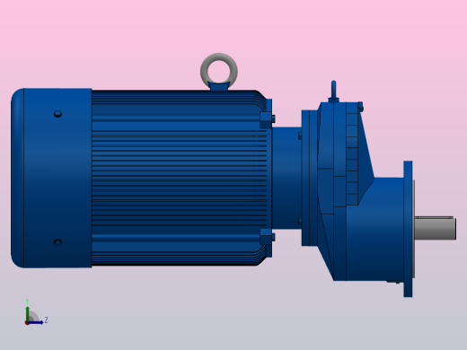RXF87法兰轴伸式安装斜齿轮减速机RX87-Y15-4P-160L-M1-0°-Φ250左视缩略图