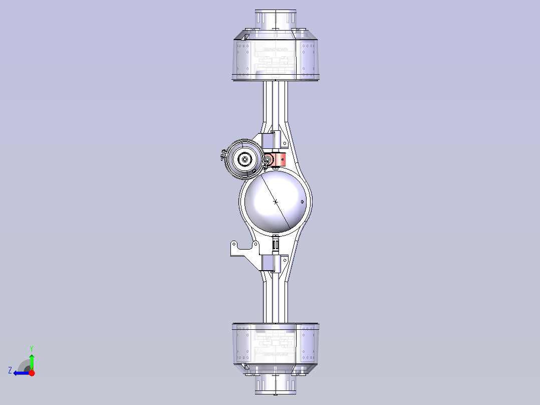 解放 J6 载货车制动系统设计右视图