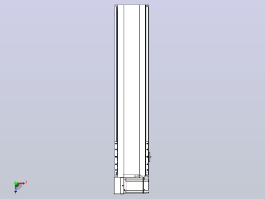 皮带直线轴半封闭可选导轨TPA-HNB-175D-140-L600-LU-Y-P75-N3俯视缩略图