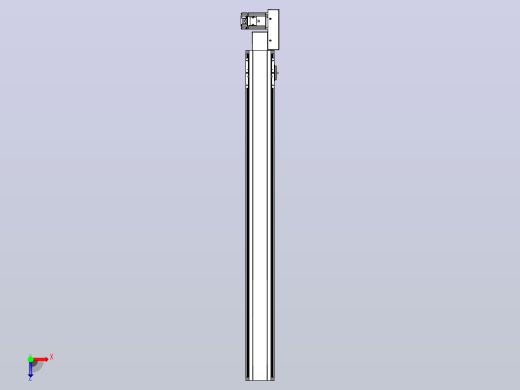 皮带直线轴半封闭可选导轨TPA-HNB-105D-90-L1000-ML-Y-P20-N3俯视缩略图