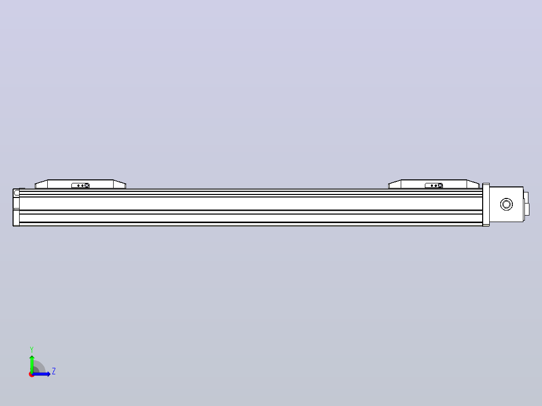 皮带直线轴双滑块型TPA-GCBS-50-P42-L150-DL-M10-N3左视图