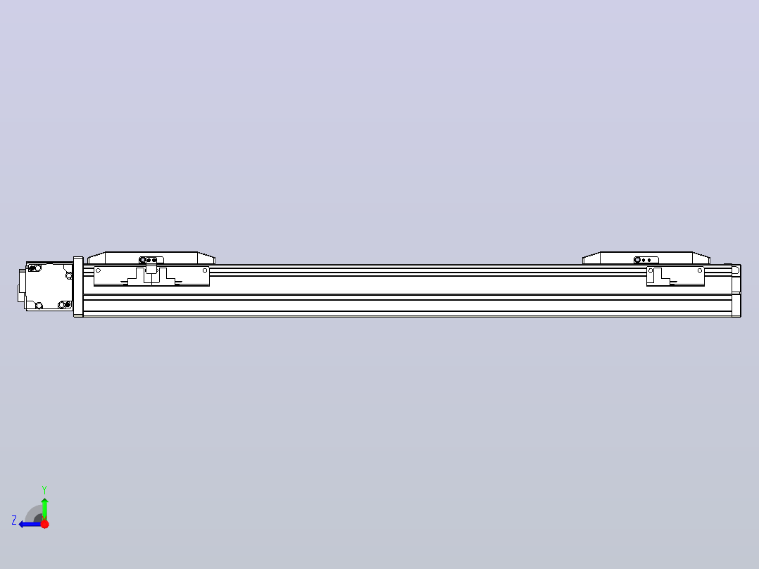 皮带直线轴双滑块型TPA-GCBS-50-P42-L150-DL-M10-N3右视图