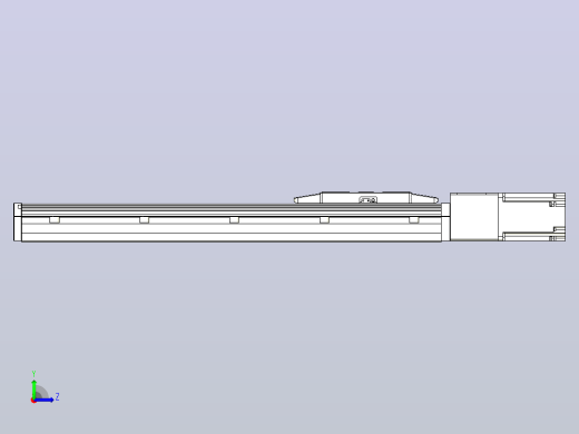 滚珠丝杠直线轴内置导轨TPA-GCR-150-2010C-L450-M-M75-N3左视缩略图
