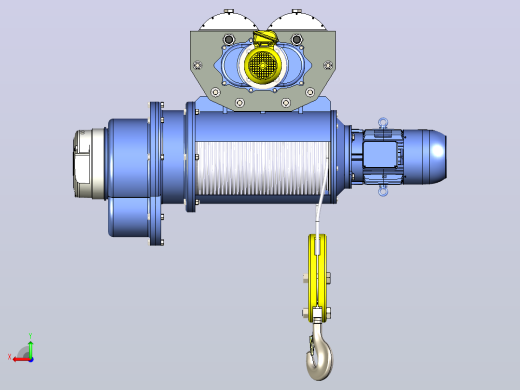 Electric Winch 5吨电动绞盘3D图纸 x_t格式后视缩略图