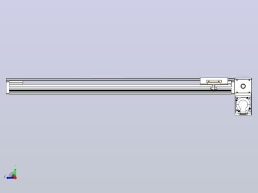 皮带直线轴半封闭可选导轨TPA-HNB-105D-90-L700-RP-C-P20-N3右视缩略图