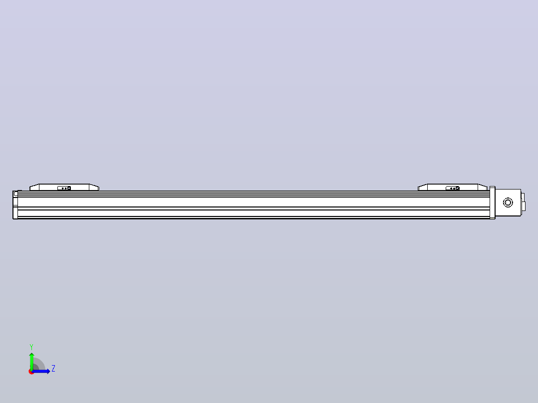 皮带直线轴双滑块型TPA-GCBS-50-P42-L250-DL-M10-N3左视图