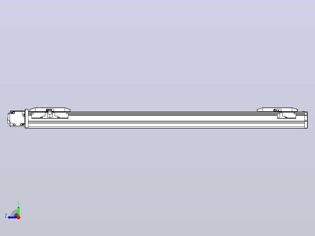 皮带直线轴双滑块型TPA-GCBS-50-P42-L250-DL-M10-N3右视图