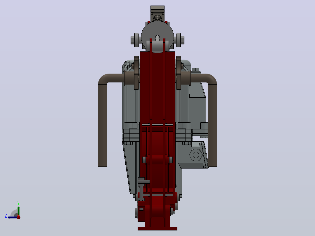 YW、YWB系列电力液压鼓式制动器YW200-300-ⅠB-WC.RL.WC右视图