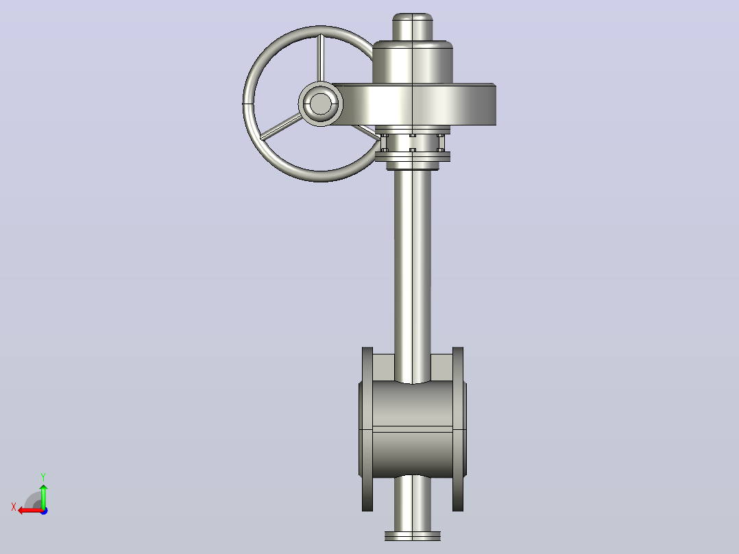 Dt943H(F)-10C.P.R.V-B[DN50]阀，截止阀，风阀，蝶阀后视图