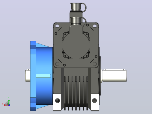 NMRV040-090型蜗轮蜗杆减速机[NMRV075╱20╱E╱FA1╱DS╱B3╱110ST-M04020]后视缩略图