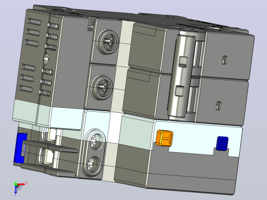 NBPLE-32 2P剩余电流动作断路器三维模型202010俯视缩略图